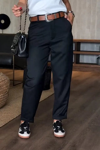 Mathilda | Pantalon élégant et flatteur avec rayures