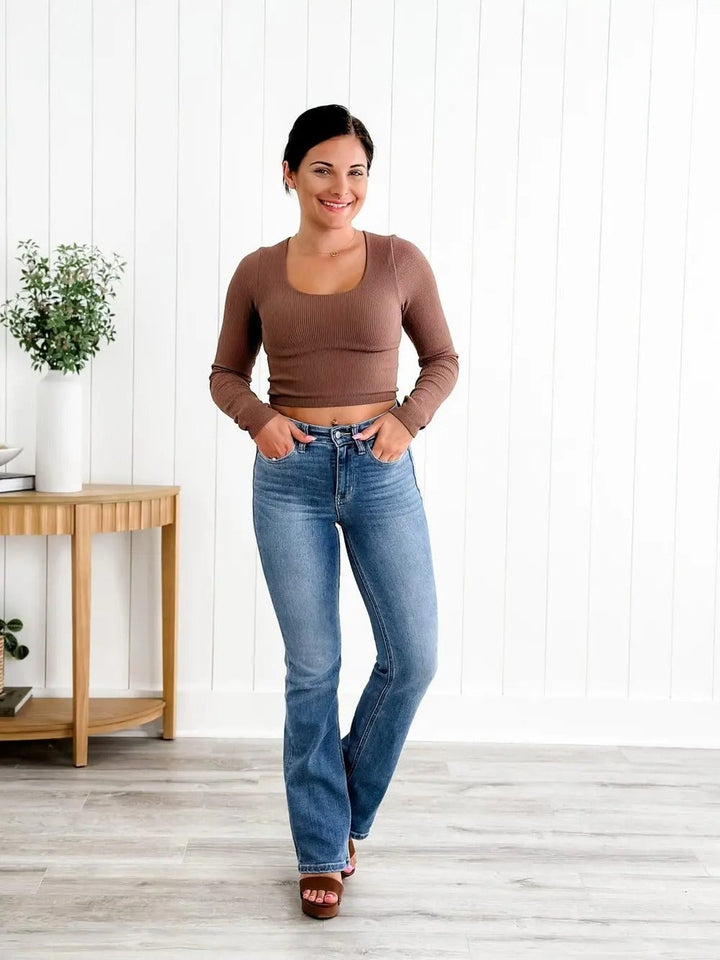 Roswitha | Jeans droits taille haute