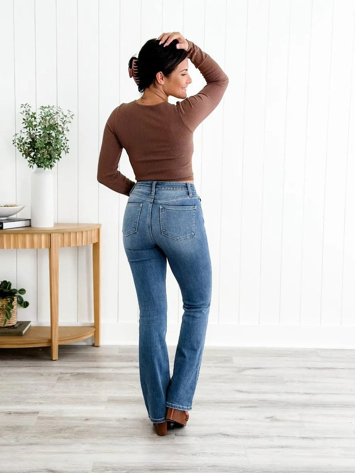 Roswitha | Jeans droits taille haute
