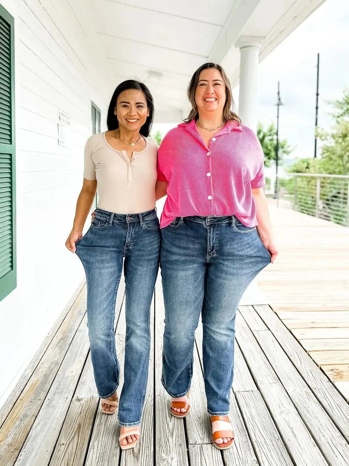 Roswitha | Jeans droits taille haute