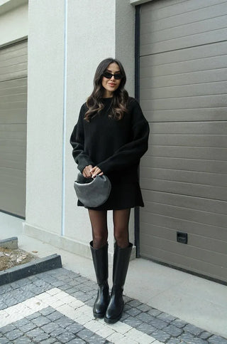 Ariana | Ensemble tricot avec pull et jupe