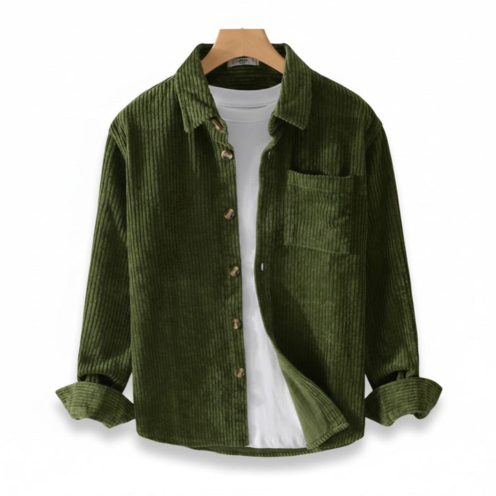 RAFAEL | Chemise Velours Côtelé Élégance Intemporelle