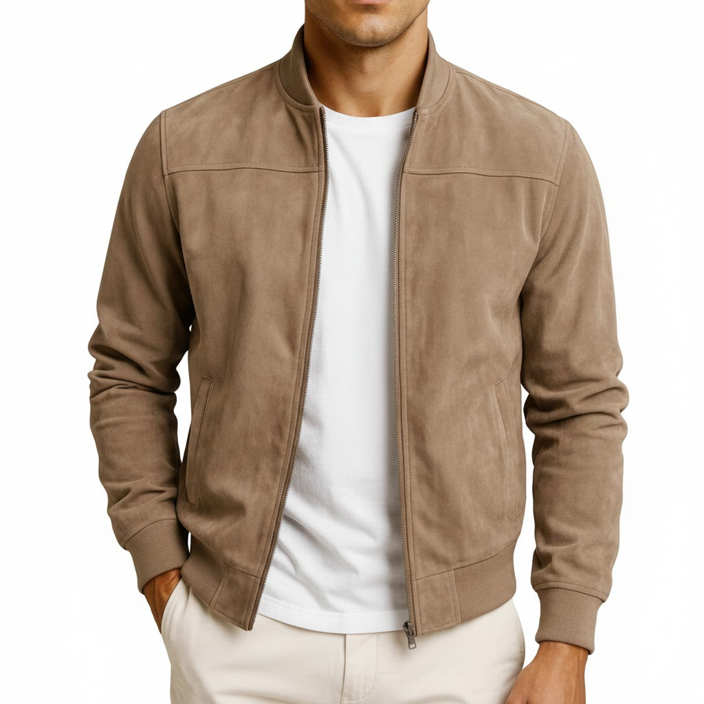 Marceaux – Le Blouson en Suède Authentique pour Homme